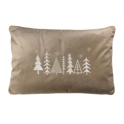 Poduszka Haftowana Dekoracyjna Christmas Trees- Różne Kolory Tkanin 2