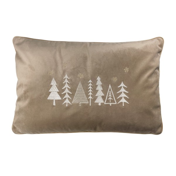 Poduszka Haftowana Dekoracyjna Christmas Trees- Różne Kolory Tkanin
