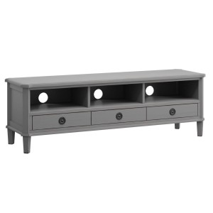 Stolik Drewniany RTV Henshaw Laura Ashley Szary 155x45x50cm