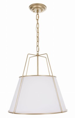Lampa Sufitowa Ambia Złota w Stylu Modern Farmhouse 40x40x100cm