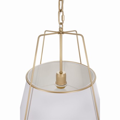Lampa Sufitowa Ambia Złota w Stylu Modern Farmhouse 40x40x100cm 5