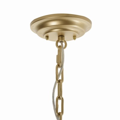 Lampa Sufitowa Ambia Złota w Stylu Modern Farmhouse 40x40x100cm 8
