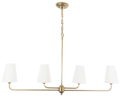 Elegancka Lampa Sufitowa Clas Złota Szer. 100cm