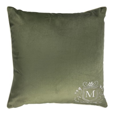 Poduszka Haftowana Dekoracyjna Velvet Monogram - Różne Kolory Tkanin 2