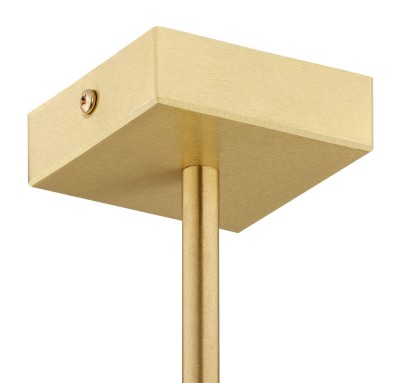 Lampa Wisząca Abruzzo Biała Mosiądz 78x70x70cm 5