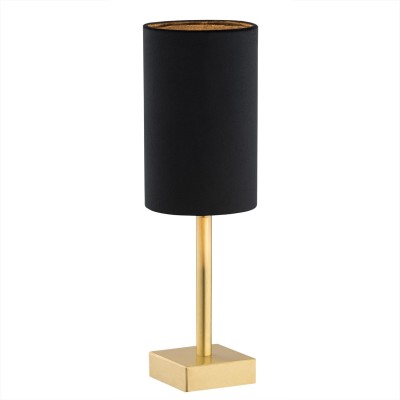 Lampa Stołowa Abruzzo Czarna Mosiądz Wys, 12,5cm 2