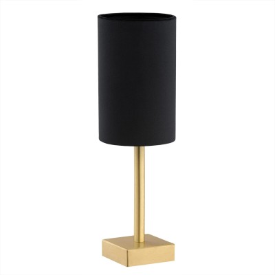 Lampa Stołowa Abruzzo Czarna Mosiądz Wys, 12,5cm 3