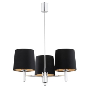 Lampa Wisząca Bolzano Plus Ciemnoszary Chrom 63x47,5x47,5cm