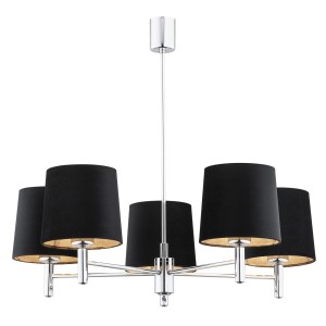Lampa Wisząca Bolzano Plus Ciemnoszary Chrom 63x71x71cm