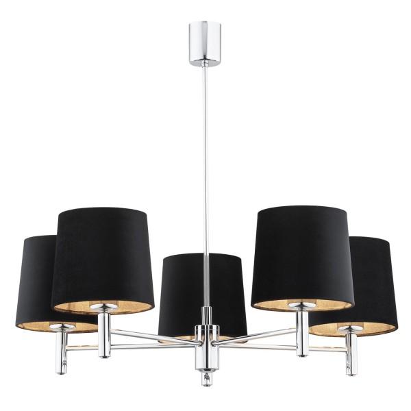 Lampa Wisząca Bolzano Plus Ciemnoszary Chrom 63x71x71cm