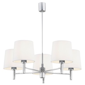 Lampa Wisząca Bolzano Plus Biały Chrom 63x71x71cm