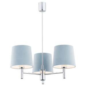 Lampa Wisząca Bolzano Błękitna Chrom 63x47,5x47,5cm