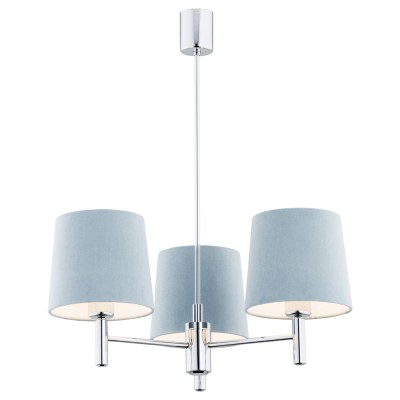 Lampa Wisząca Bolzano Błękitna Chrom 63x47,5x47,5cm 2