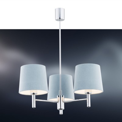 Lampa Wisząca Bolzano Błękitna Chrom 63x47,5x47,5cm 3
