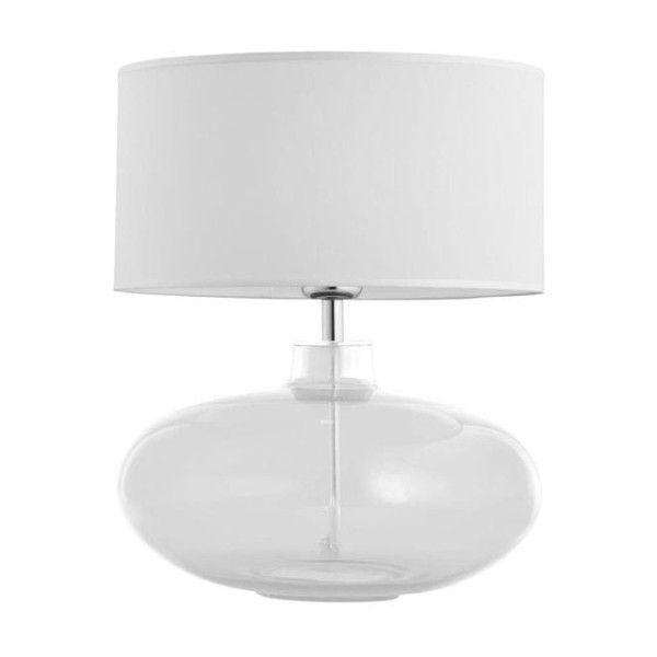 Lampa Stołowa Sekwana Biały Transparentny Wys. 42cm