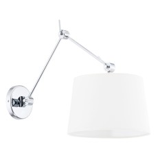 Kinkiet Zakyntos Biały Chrom Wys. 50cm