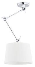 Lampa Wisząca Zakyntos Biały Chrom 95x40x40cm