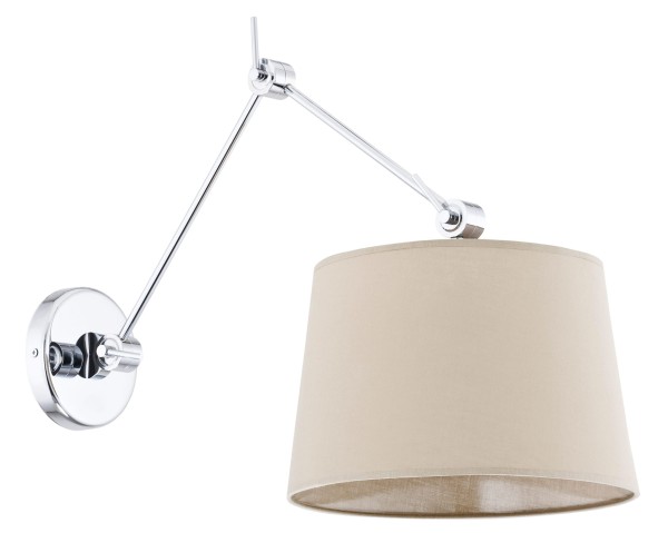 Kinkiet Zakyntos Bezowy Chrom Wys. 50cm