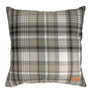 Poduszka w Kratę Scotland Brown 45x45cm