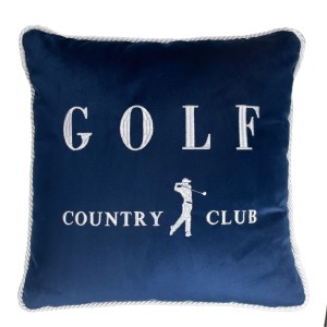 Poduszka Haftowana Dekoracyjna Golf - Różne Kolory Tkanin