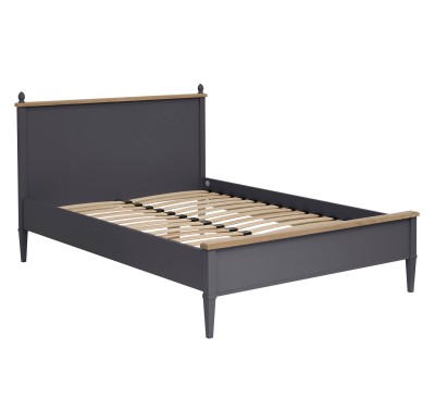 Eleanor Laura Ashley Łóżko Grafitowy 211x161x112cm 3