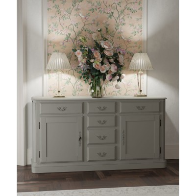 Provencale Laura Ashley Komoda Szara 160x41x85cm 5