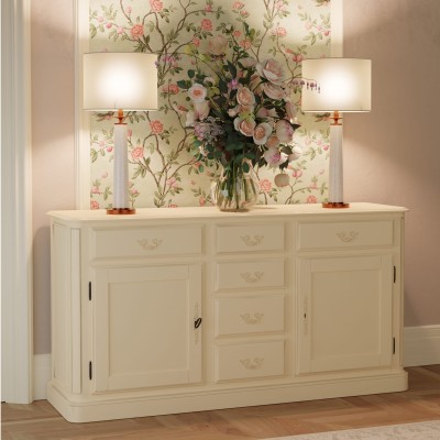 Provencale Laura Ashley Komoda Kość Słoniowa 160x41x85cm 5