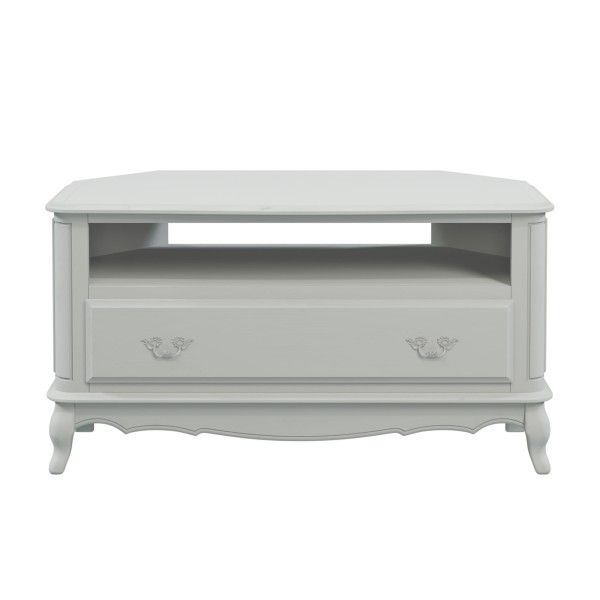 Provencale Laura Ashley Narożna Szafka RTV Szara 110x55x59cm