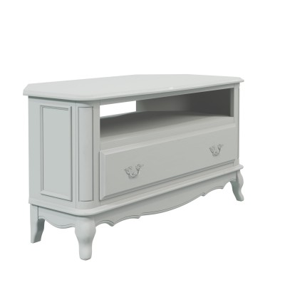 Provencale Laura Ashley Narożna Szafka RTV Szara 110x55x59cm 4