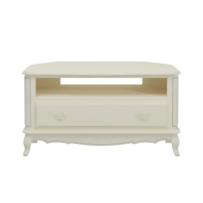 Provencale Laura Ashley Narożna Szafka RTV Kość Słoniowa 110x55x59cm 2