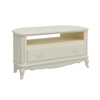 Provencale Laura Ashley Narożna Szafka RTV Kość Słoniowa 110x55x59cm 3