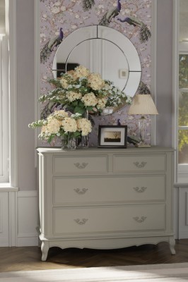 Provencale Laura Ashley Komoda Szara 111x52x87cm 8