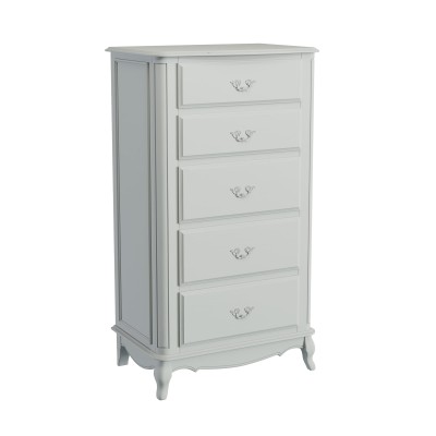 Provencale Laura Ashley Komoda Wysoka Szara 75x51x136cm 3
