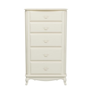 Provencale Laura Ashley Komoda Wysoka Kość Słoniowa 75x51x136cm