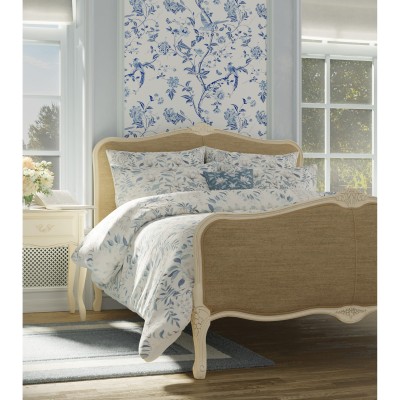 Provencale Laura Ashley Łóżko Kość Słoniowa 215x160x120cm 5