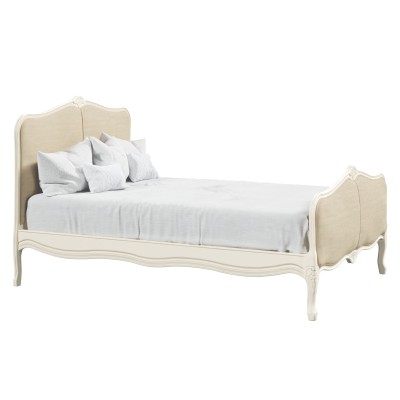 Provencale Laura Ashley Łóżko Kość Słoniowa 215x160x120cm 3