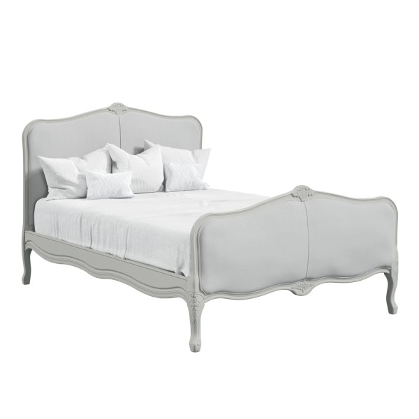 Provencale Laura Ashley Łóżko Szare 191x216x120cm