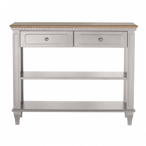 Konsola Drewniana Hanover Laura Ashley Jasno Szary 100x35x80cm