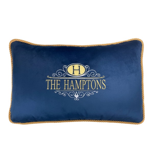 Poduszka Haftowana Dekoracyjna Hamptons Premium - Różne Kolory Tkanin