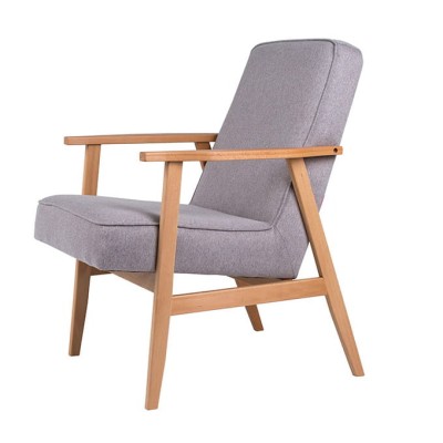 Fotel Tapicerowany w Stylu Retro PRL Vives - Różne Kolory Tkanin 6