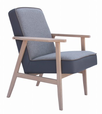 Fotel Tapicerowany w Stylu Retro PRL Vives - Różne Kolory Tkanin 16