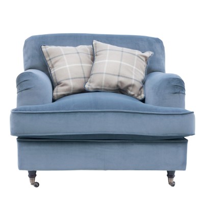 Fotel Tapicerowany w Angielskim Stylu Brighton - Różne Kolory Tkanin 10