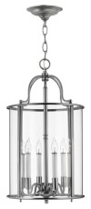 Lampa Sufitowa Classic Eternal Srebrna L 35x63cm
