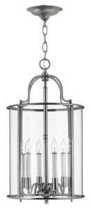 Lampa Sufitowa Classic Eternal Srebrna L 35x63cm