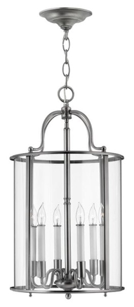 Lampa Sufitowa Classic Eternal Srebrna L 35x63cm