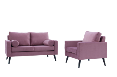 Dwuosobowa Sofa Calypso  w Stylu Sskandynawskim 165x87x82cm - Opcje Wyboru Tkaniny 14