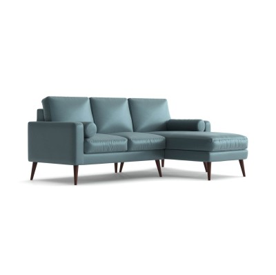 Wieloosobowy Narożnik Calypso w Stylu Skandynawskim 210x155-87x82cm - Opcje Wyboru Tkaniny 5