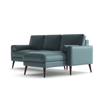 Wieloosobowy Narożnik Calypso w Stylu Skandynawskim 210x155-87x82cm - Opcje Wyboru Tkaniny 8