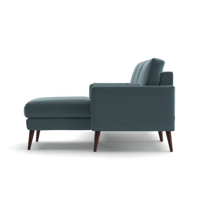 Wieloosobowy Narożnik Calypso w Stylu Skandynawskim 210x155-87x82cm - Opcje Wyboru Tkaniny 9