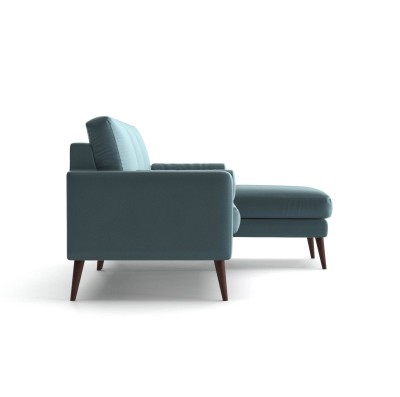 Wieloosobowy Narożnik Calypso w Stylu Skandynawskim 210x155-87x82cm - Opcje Wyboru Tkaniny 10